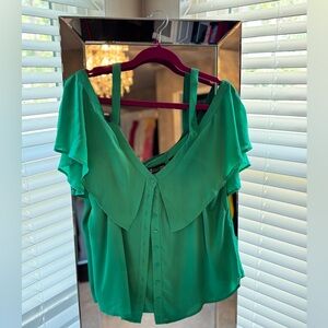 New York & Company Green Blouse